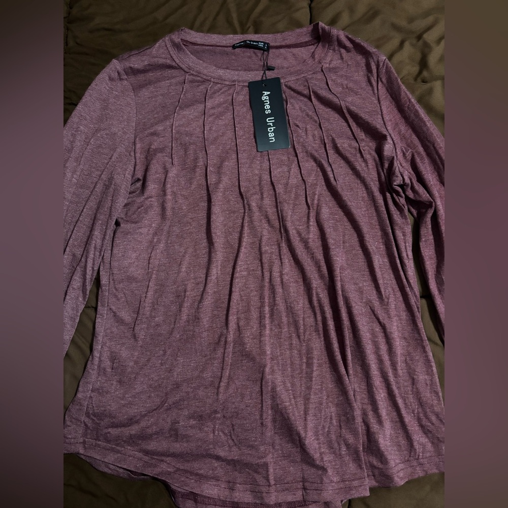 Women's Long Sleeve Plum Top